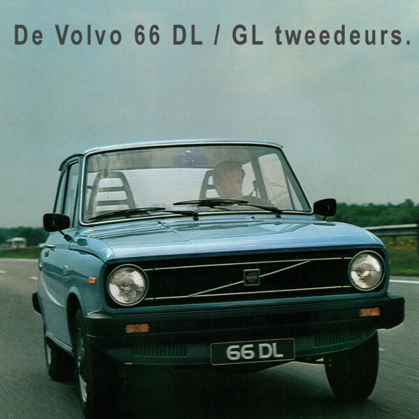 Reclameplaat Volvo 66 blauw   metaal