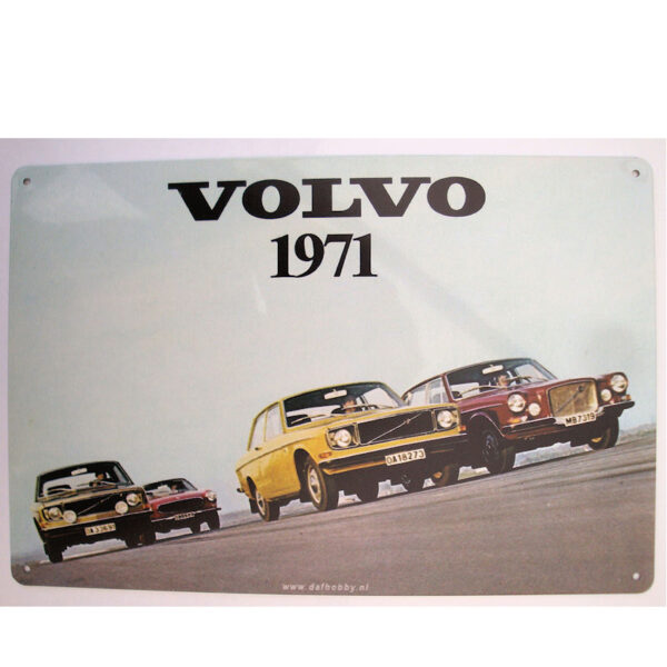 Reclameplaat Volvo 1971