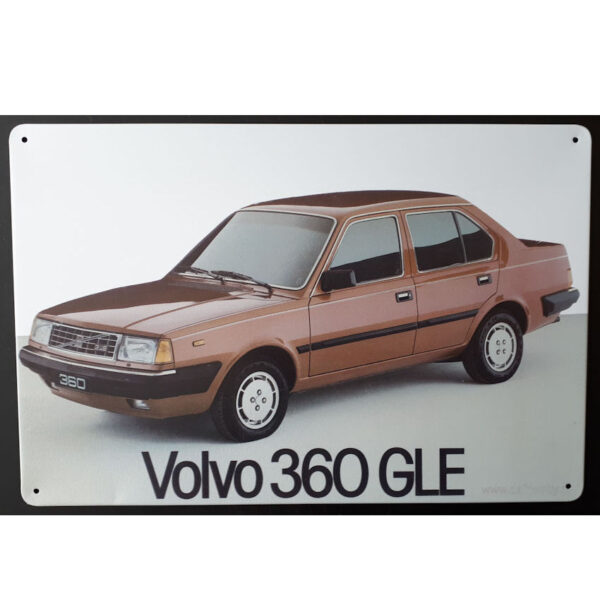 Reclameplaat Volvo 360 GLE