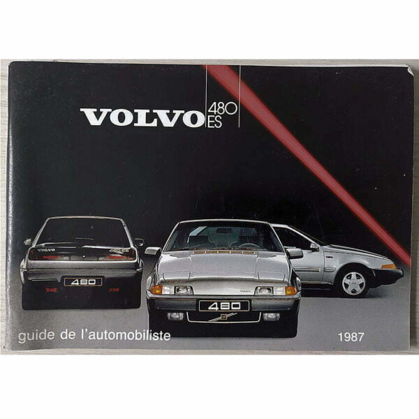 Guide de L'automobiliste  volvo 480ES  1987