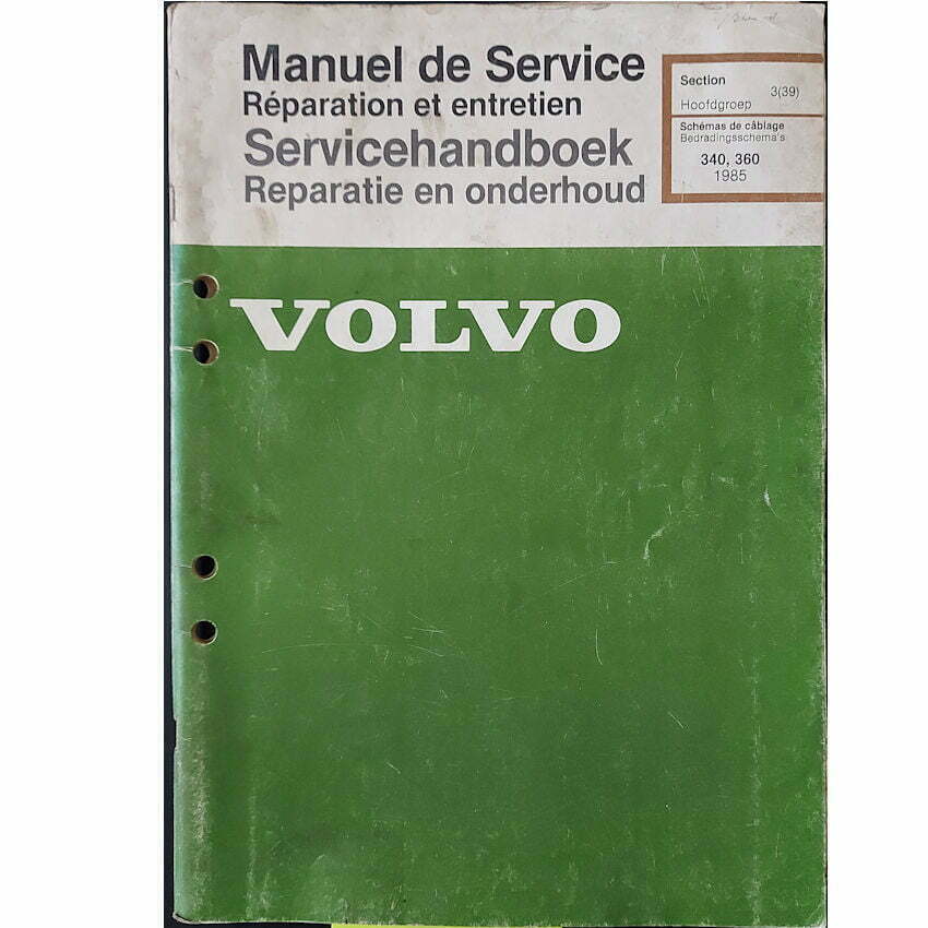 Bedradingsschema Volvo 340-360 1985 Servicehandboek (NL-FR)