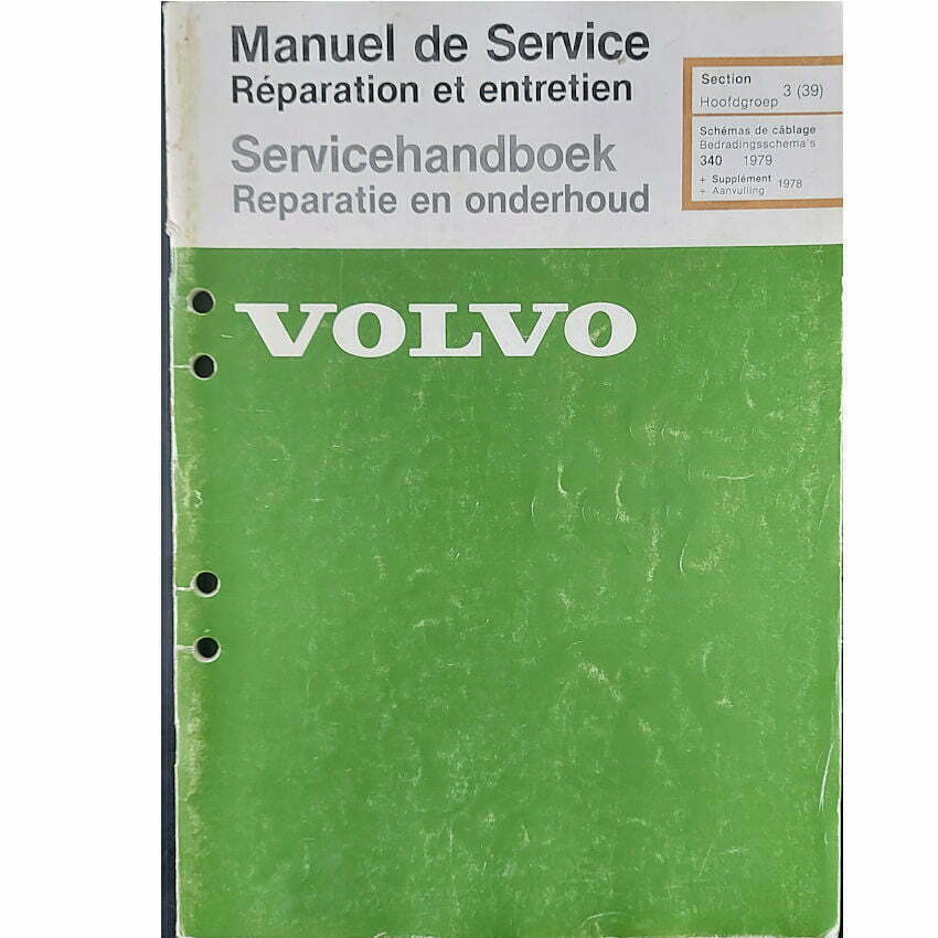 Bedradingsschema,s/Schémas de câblage  Volvo 343 1979 + aanvulling 1978