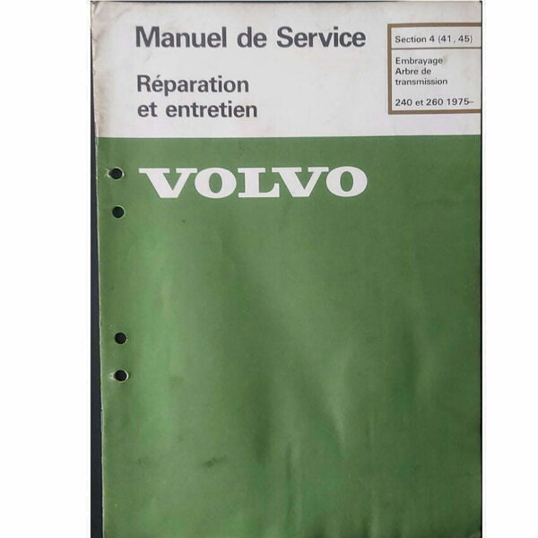 Volvo 240 et 260 1975-   Embrayage Arbre de Transmission