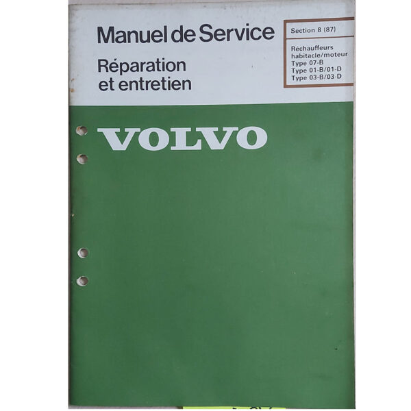 Réchauffeurs habitacla/moteur Volvo