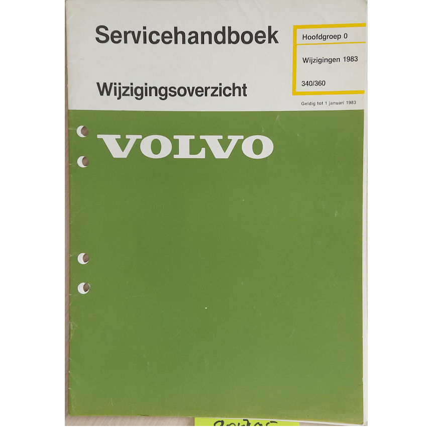 Volvo 340-360 1983 Wijzigingen