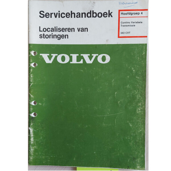Volvo 343-345 Continu Variabele Transmissie Lokaliseren van storingen