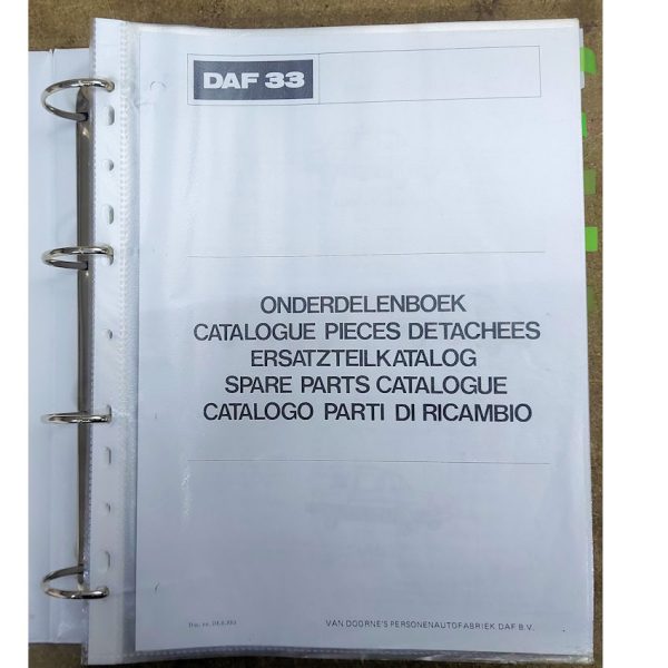 Onderdelenboek DAF 32-33