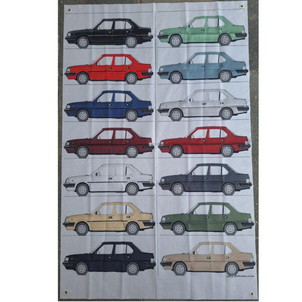Banner/Doek 100x150 cm  Volvo 300 kleuren