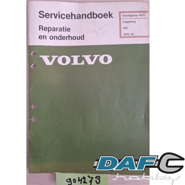 Volvo 340 Koppeling 4 (41) Servicehandboek Reparatie en onderhoud