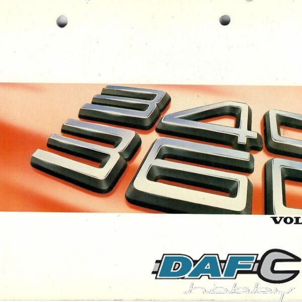 Volvo 340-360 1988 Handleiding
