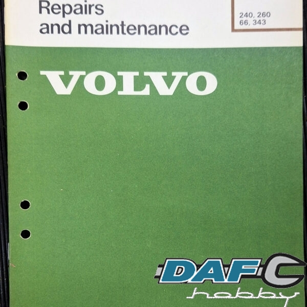 Volvo Réparation et Entretien Volvo 240-260-66-343 Section 1 (12)